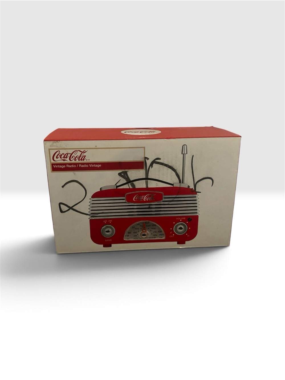 Coca-Cola Vint Style Mini 6" x 3" Radio NIB Red Retro AM/FM Tabletop Collectible